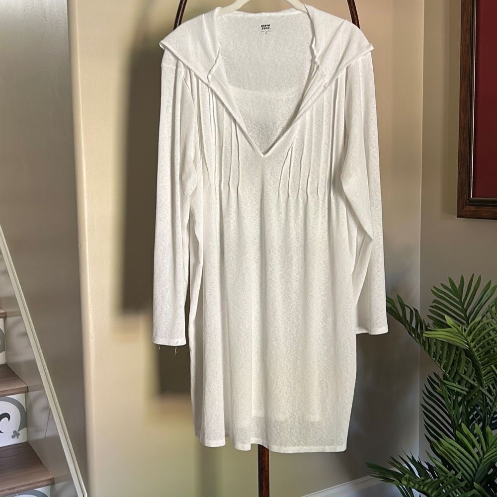 White Sheer Swim Coverup